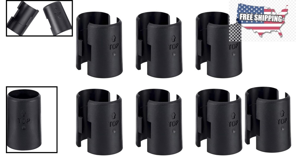 Compact 12-Pack Wire Shelf Lock Clips for Reliable Post Shelving Support