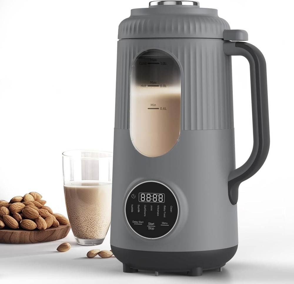 8 in 1 Nut Milk Maker - 35oz Automatic Plant-Based Milk Machine with Delay Start