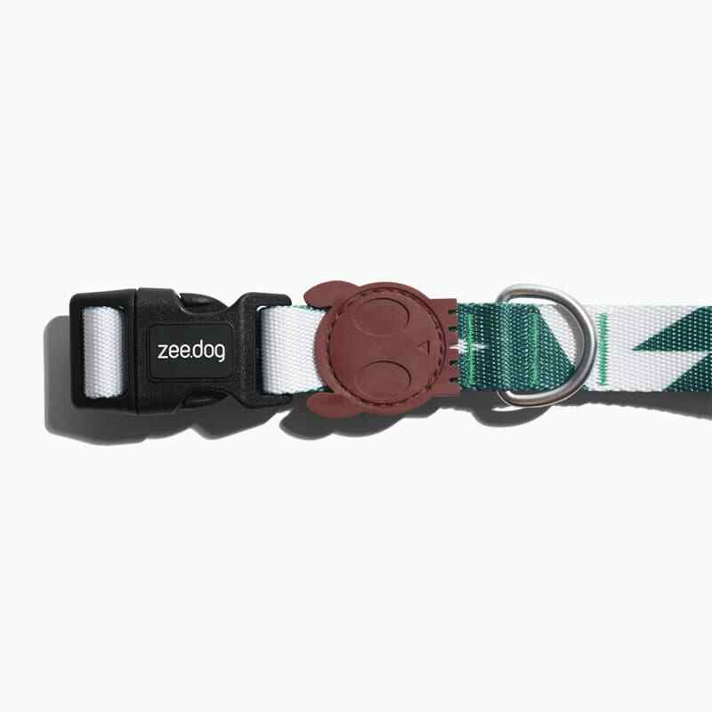 Zee.Dog | Apache Forest Adjustable Dog Collar | Green & Brown | Security Buckle