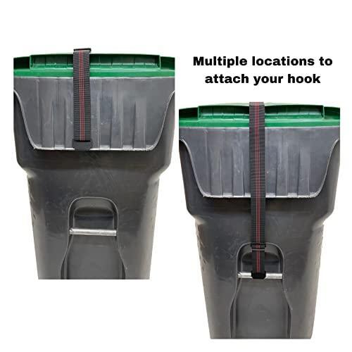 Garbage Commander Garbage Strap, Adjustable Garbage Can Security Strap, Heavy