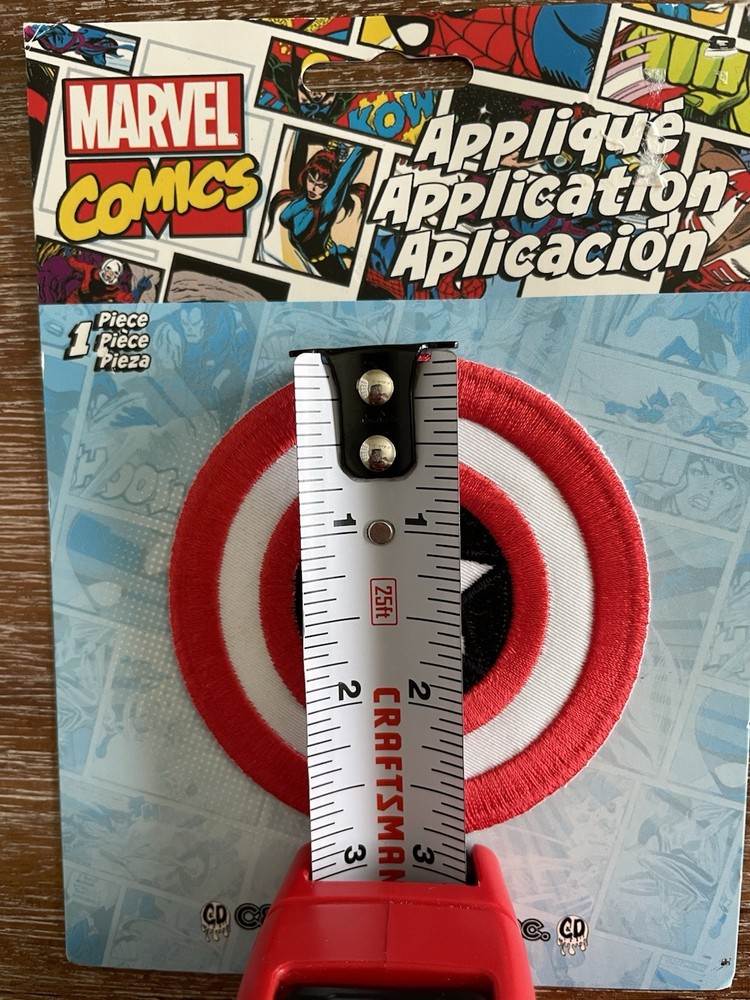 Official Marvel Comics Captain America's Shield Cloth Jacket C&D Patch New 2018