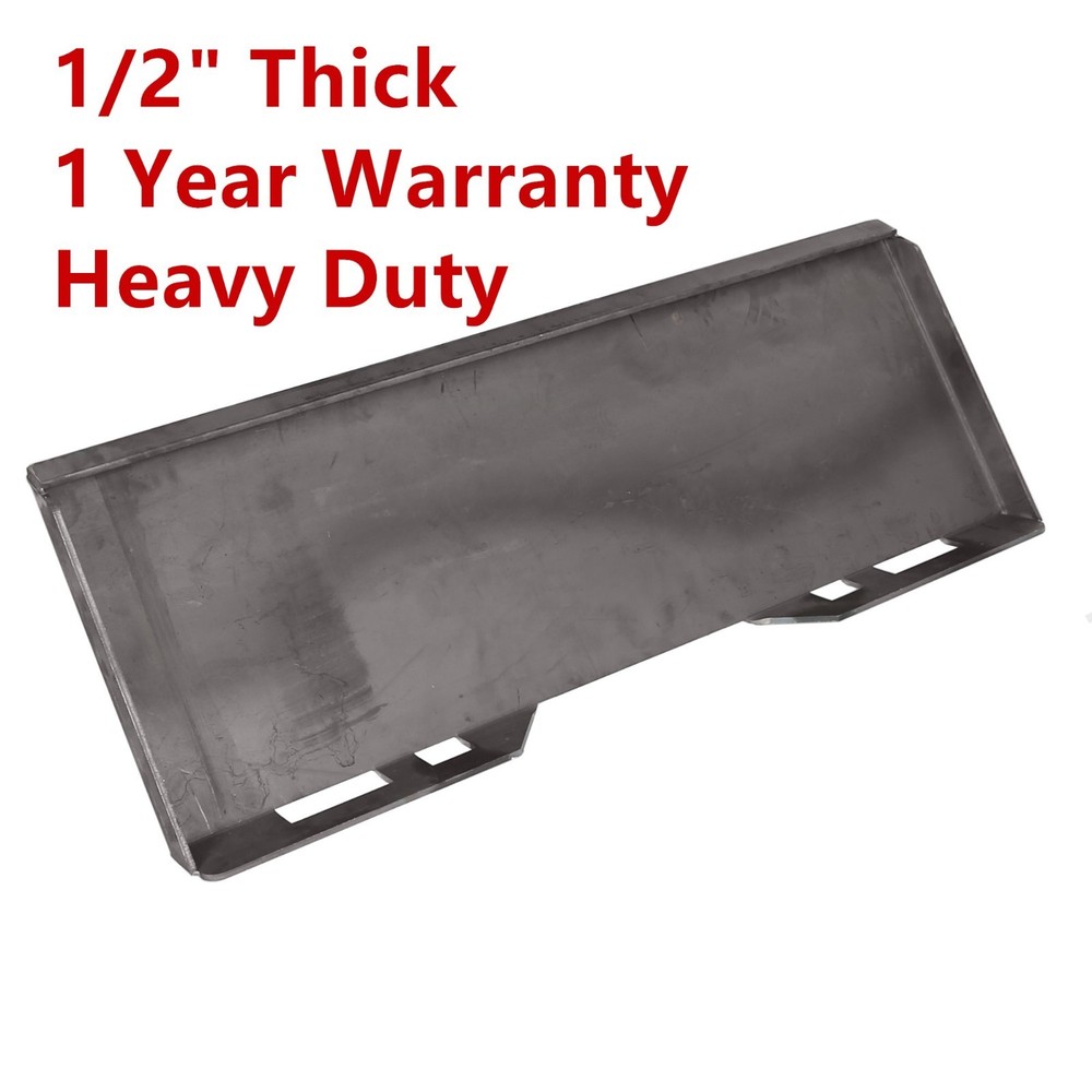 1/2"Skid Steer Quick Tach Attachment Mount Plate & Conversion Adapter Latch Box