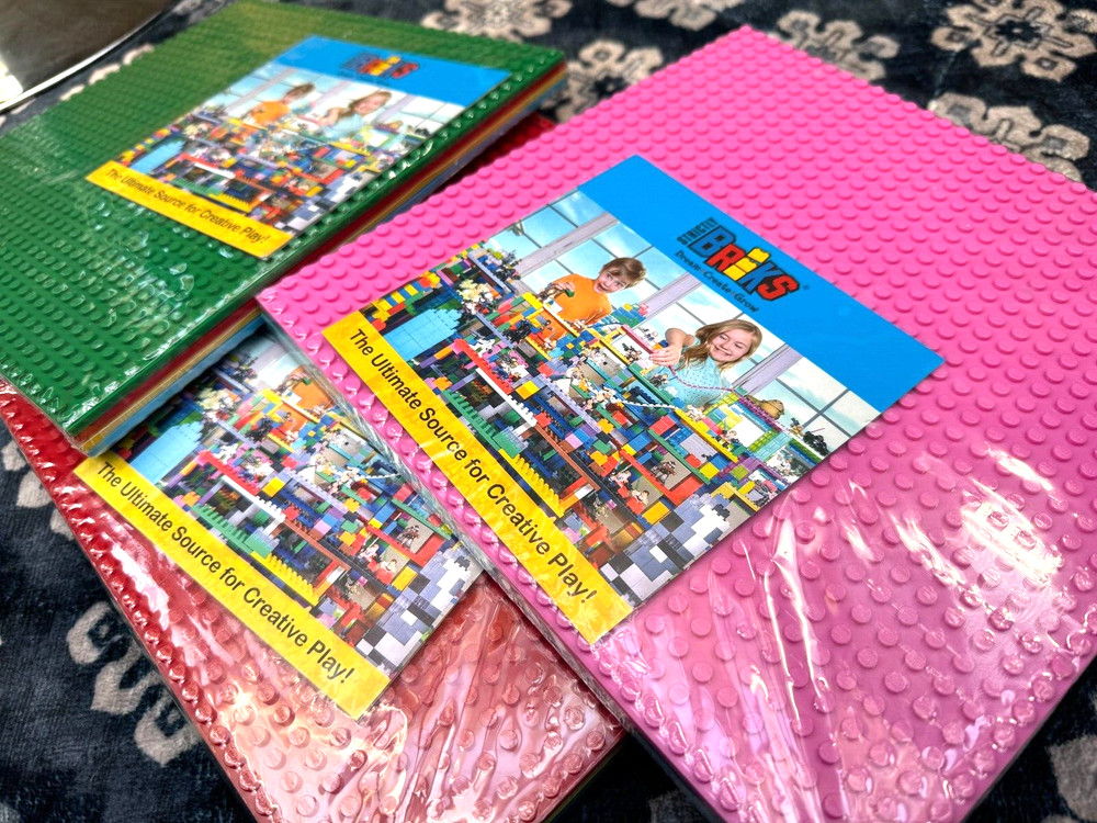 Strictly Briks Lego 12 Pack Classic 10x10 Stackable Baseplates 32 x 32 Studs
