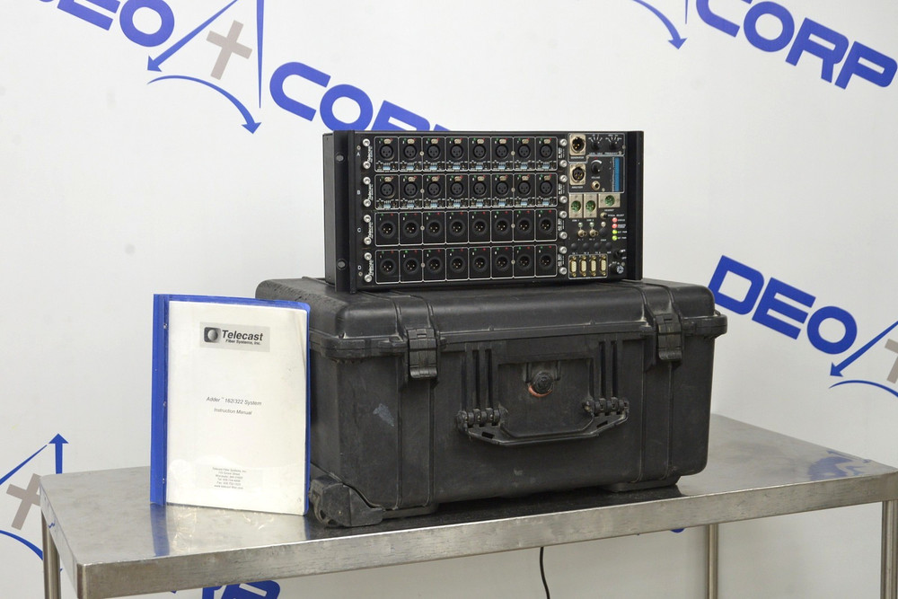 Telecast Fiber Systems Adder 162 Audio Intercom Data Multiplexer