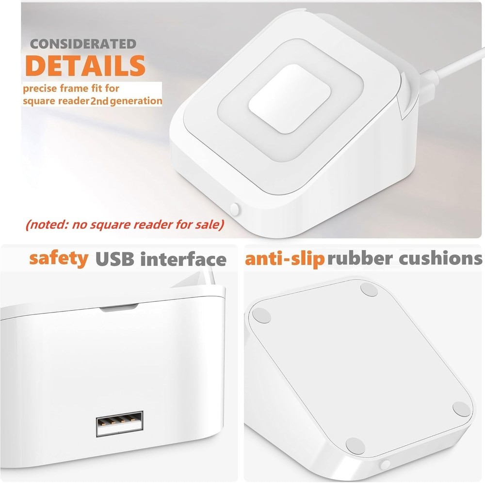 Square Dock for Reader 2nd Generation, Holder Stand white