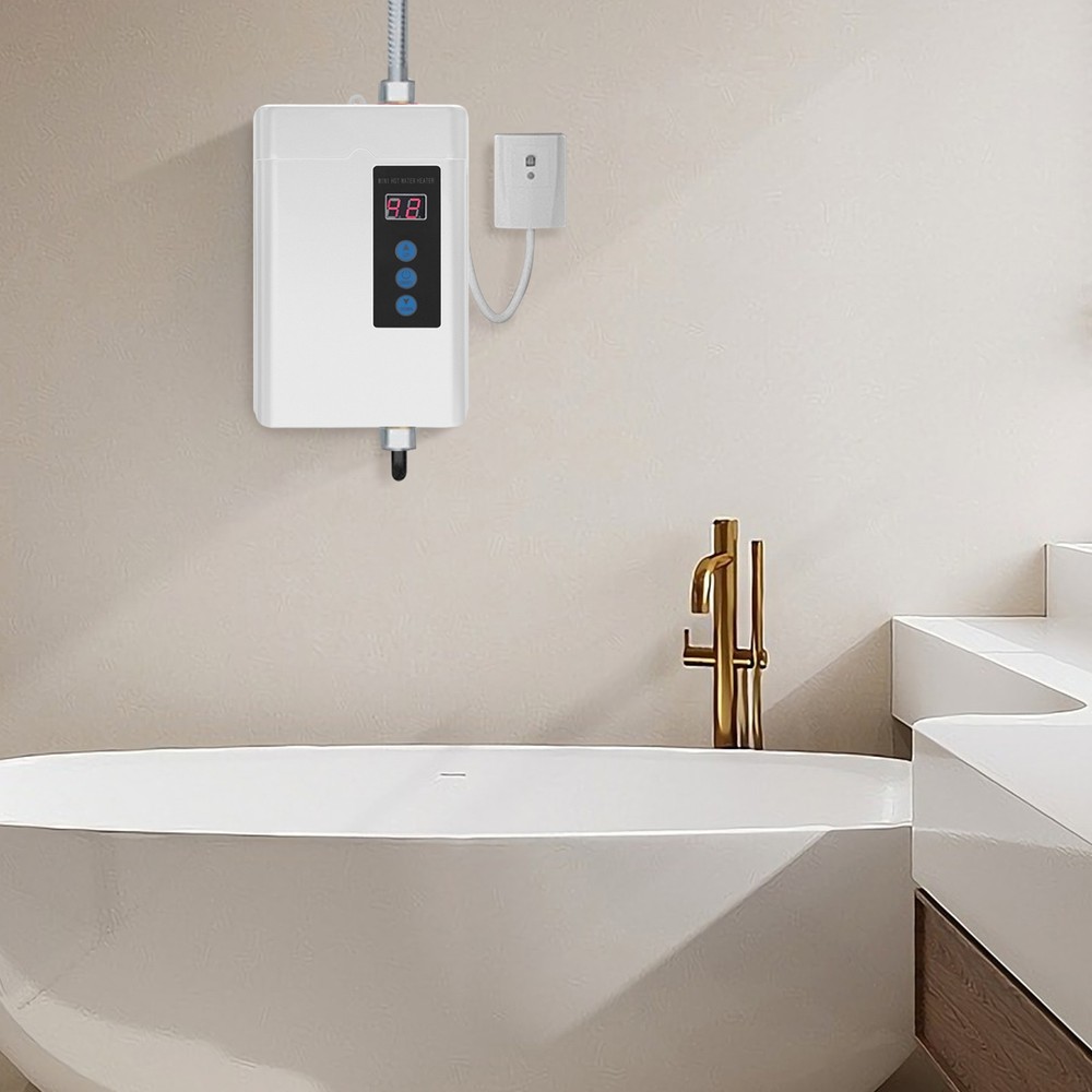 110V Electric Water Heater Under Sink Instant Hot Water Heater LCD Touch Screen