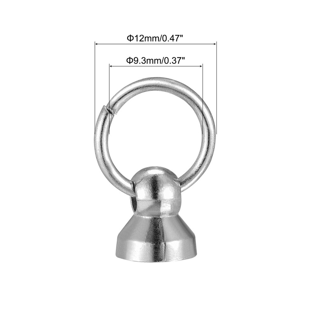 0.47" Toroidal Joint Button Pin Rivets Screw Silver 20 Pcs