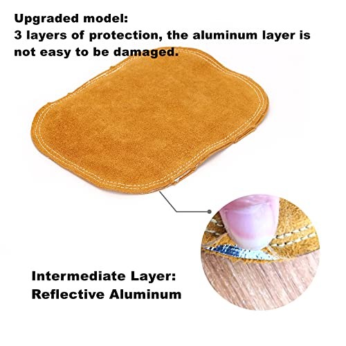 Welding Hand Shield High Temperature Resistant Hand Pad Leather Heat Shield