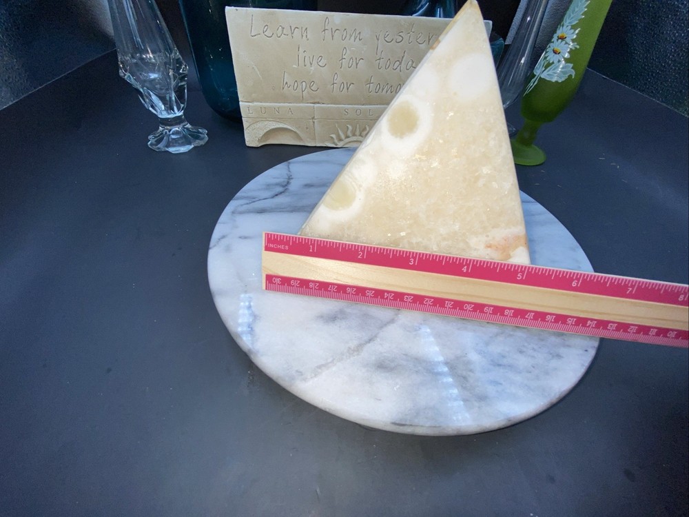 MARBLE or ONYX BOOKENDS~Very Classy & Very Heavy~Few Tiny Chips
