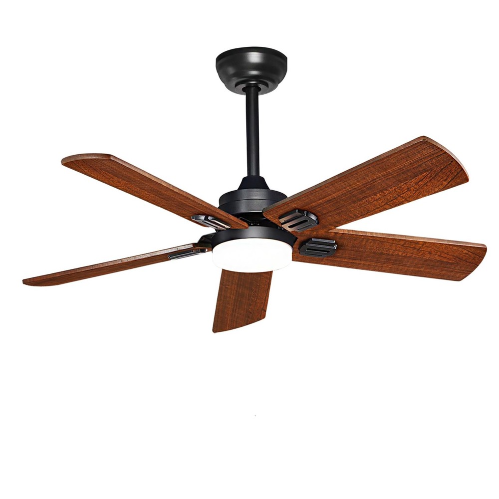 42" Lighted Ceiling Fan, Solid Wood Ceiling Fan, with Remote Control and DC M...