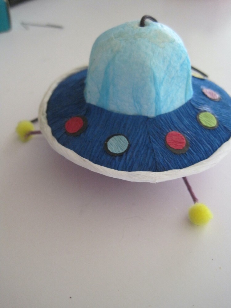 Spaceship UFO Ornament Paper