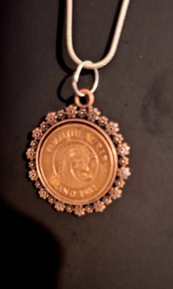Iceland Dragon Coin Necklace