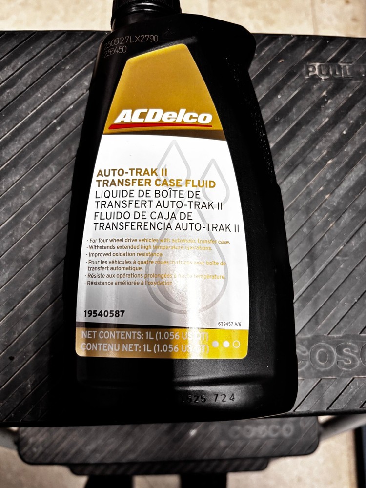 ACDelco Auto Trax II Transfer Case Fluid One Quart Bottle