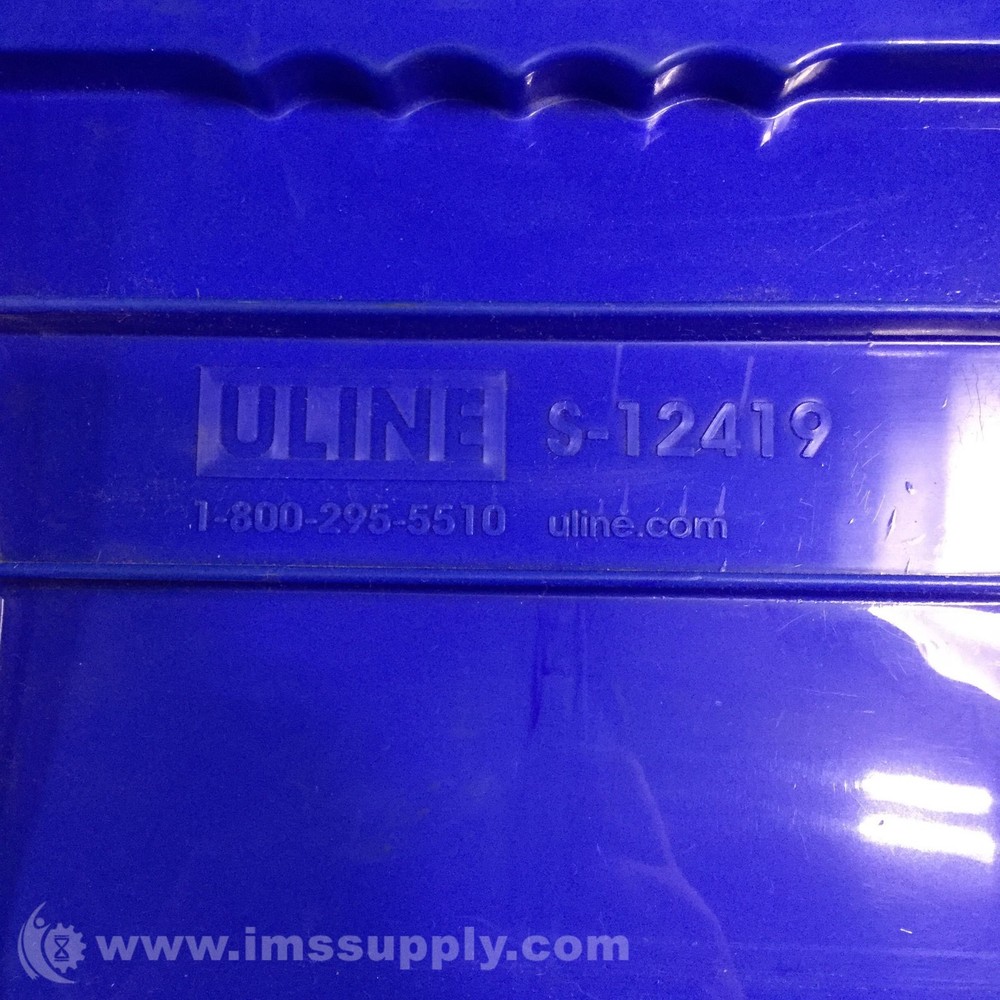 Uline S-12419 Blue Stackable Bin USIP
