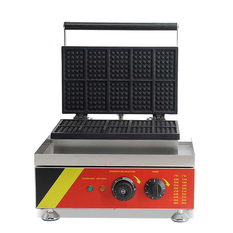 Commercial Waffle Maker | Rectangle Waffle Baker Machine | Nonstick Waffle Baker