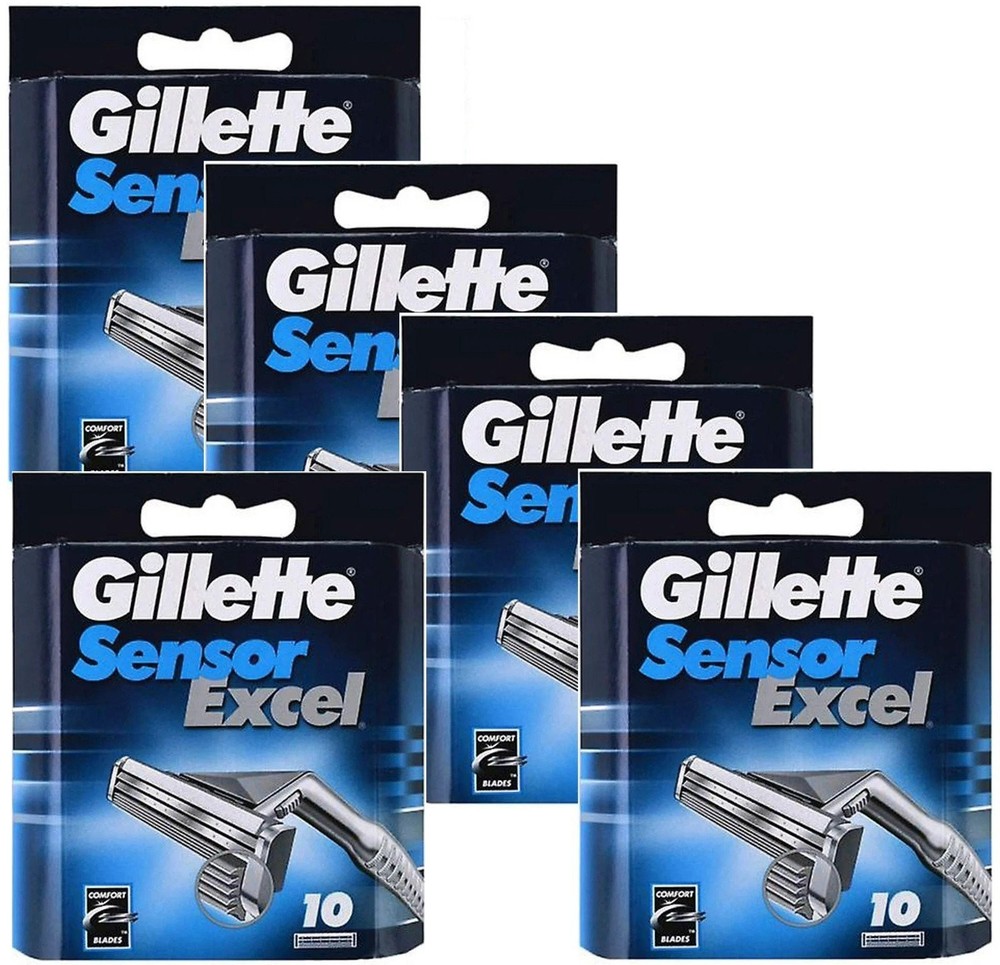 50 x Gillette Sensor Excel Refill Razor Blade Cartridges