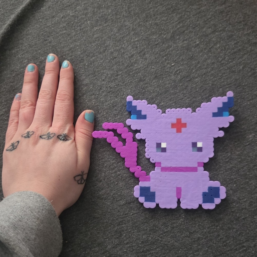 Handmade Beaded Pixel Art Eevee Evolutions Pokémon Set