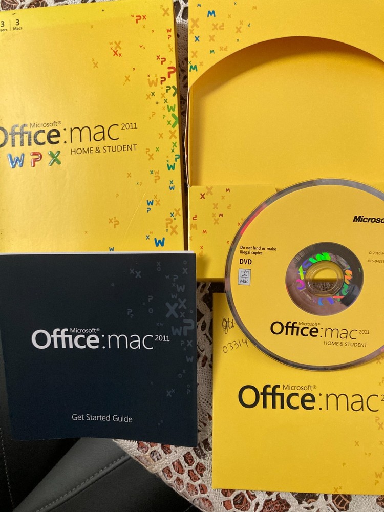 Microsoft Office / Mac 2011 Home & Student WPX w/ Product Key - UNTESTED
