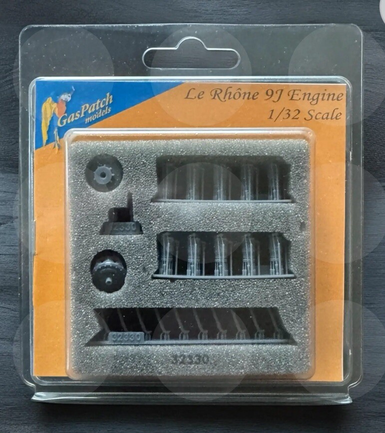 1/32 GasPatch #32330 Le Rhone 9J Engine Unpainted Kit