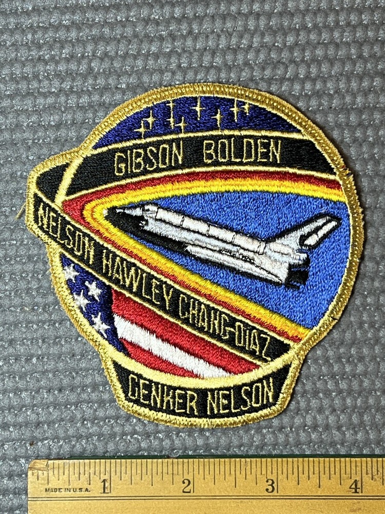 NASA SPACE SHUTTLE PATCH GIBSON BOLDEN NELSON HAWLEY CHANG-DIAZ CENKER NELSON