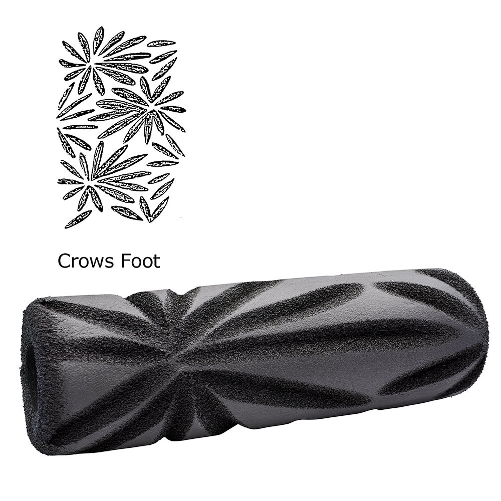 ToolPro Foam Texture Roller Cover (Crow's Foot) Black