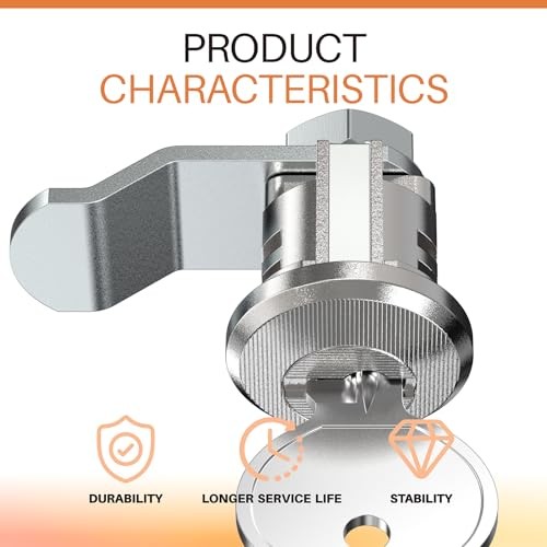 10 Pack Mailbox Lock Replacement with 2 Keys - Universal Fit for Post 10 Pcs