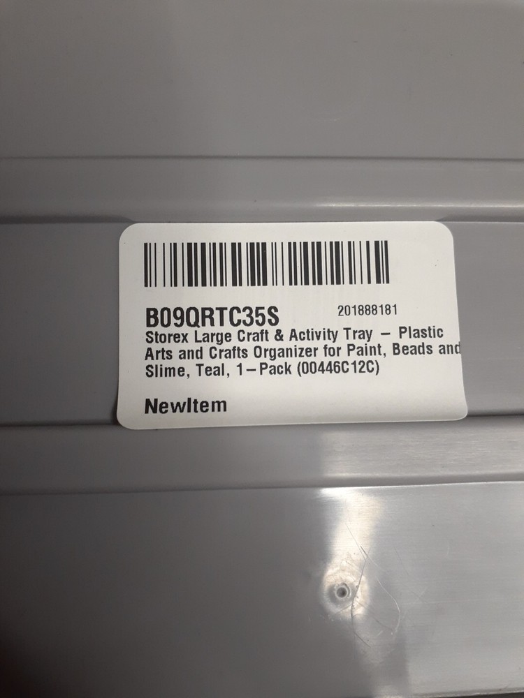 storex large craft & activity tray plastic gray