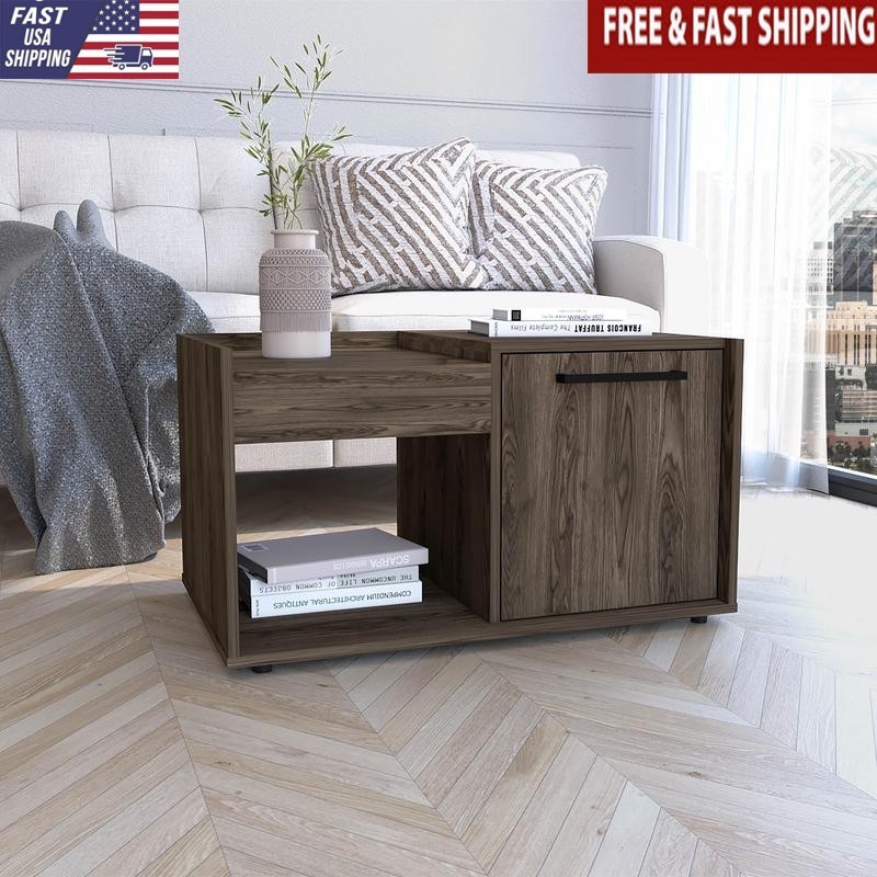 Andria Coffee Table (Dark Walnut)