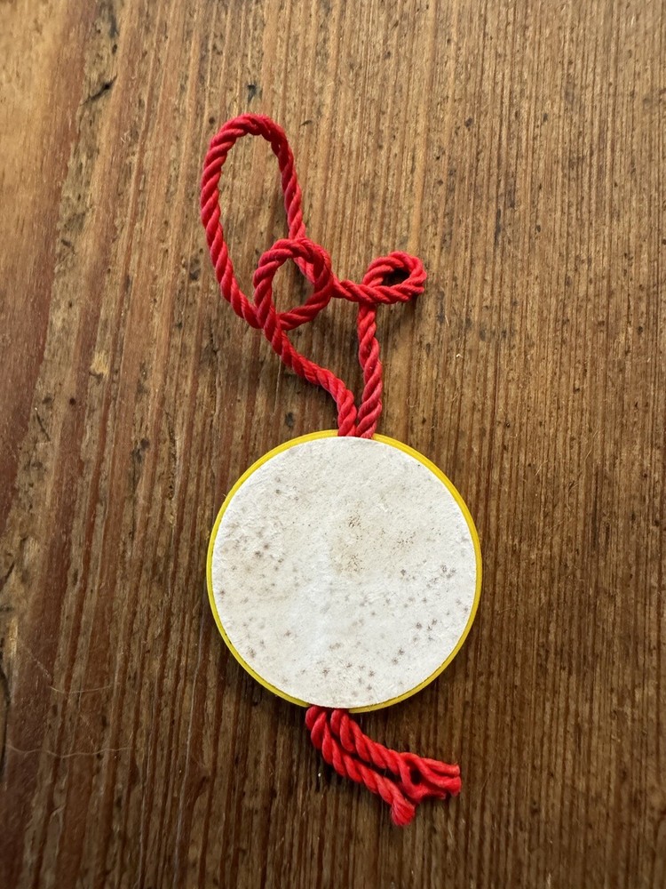 Breitling Watch Original Yellow Plastic Hang Swing Tag and Red String
