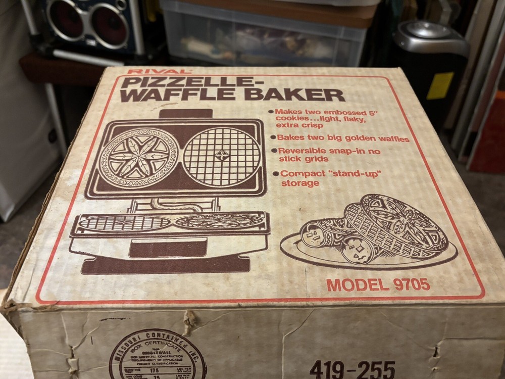 Rival Waffle & Pizzelle Baker TESTED/WORKS