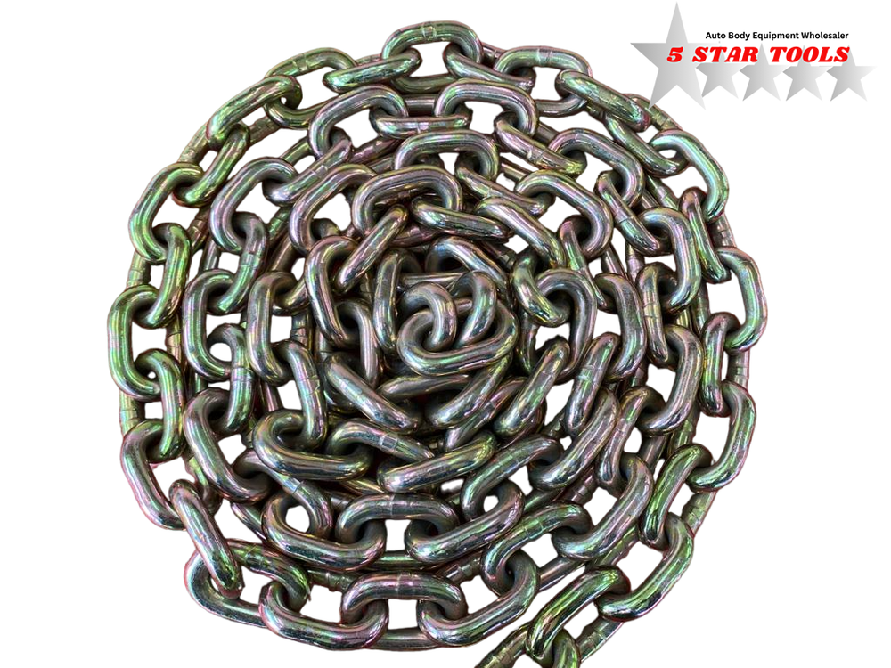 SET#31 AUTOBODY FRAME MACHINE 11 FEET PULLING CHAIN WITH SLIP HOOK HEAVY DUTY