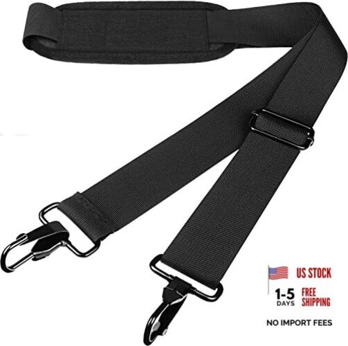 Askuko Shoulder Strap 56 Inch, Universal Adjustable Shoulder Belt Black