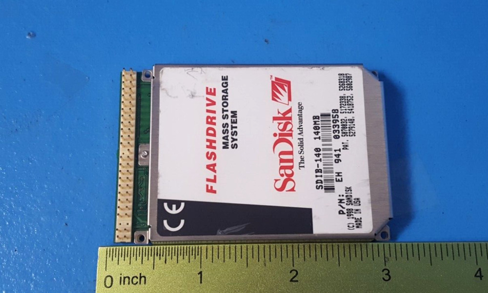 FLASHDRIVE, SDIB-140, SANDISK, MASS STORAGE SYSTEM, 140MB