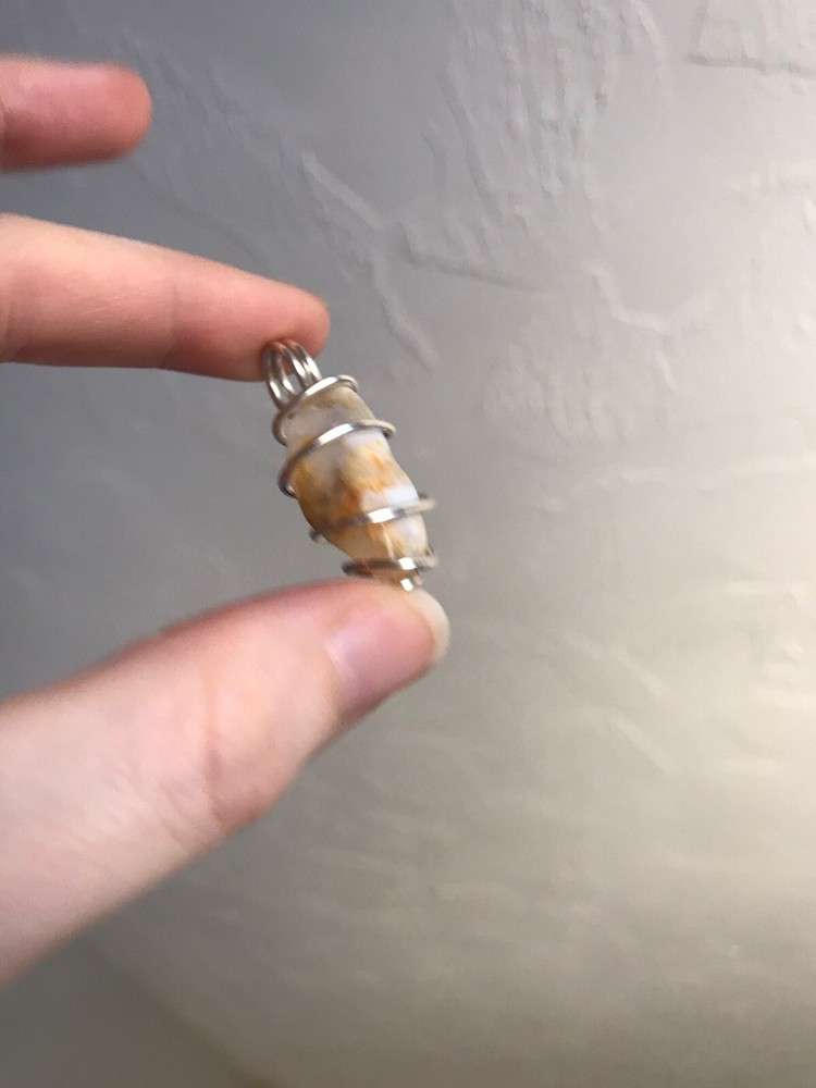 Beautiful Oregon Opal Sterling Silver Wrapped Pendant