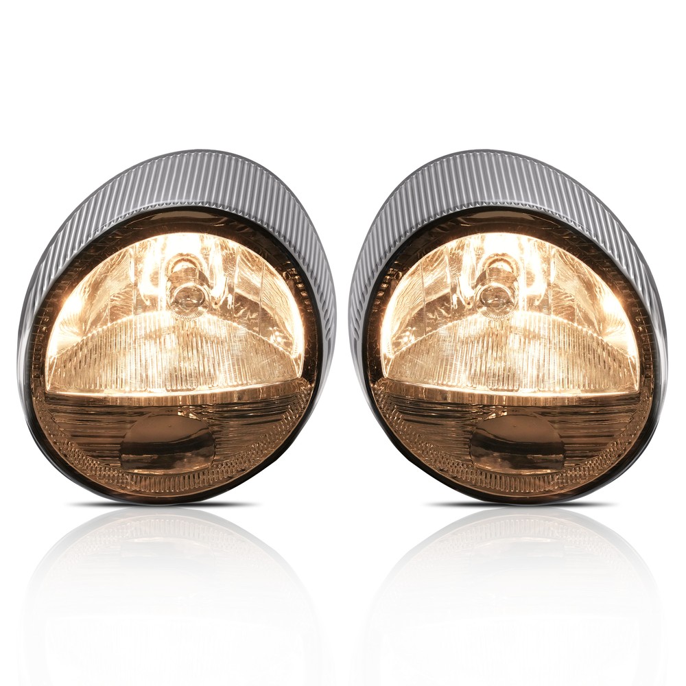 HECASA Halogen Headlights Set Driver & Passenger For Ford Thunderbird 2002-2005