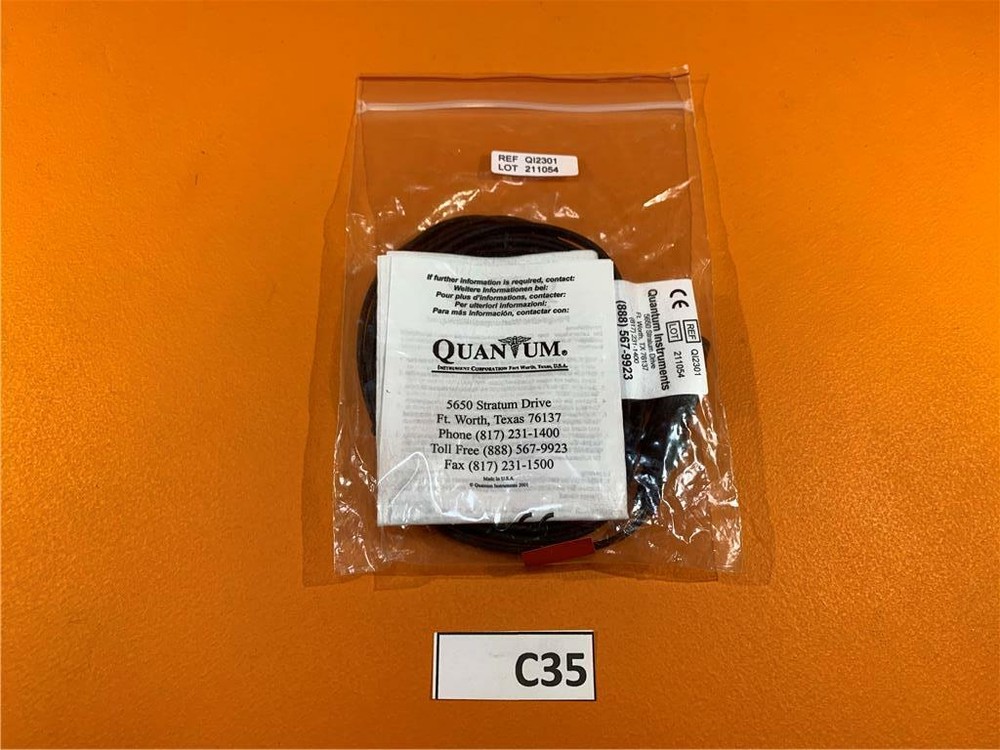 Quantum Instruments 10ft High-Frequency Cable with Banana Pins QI2301