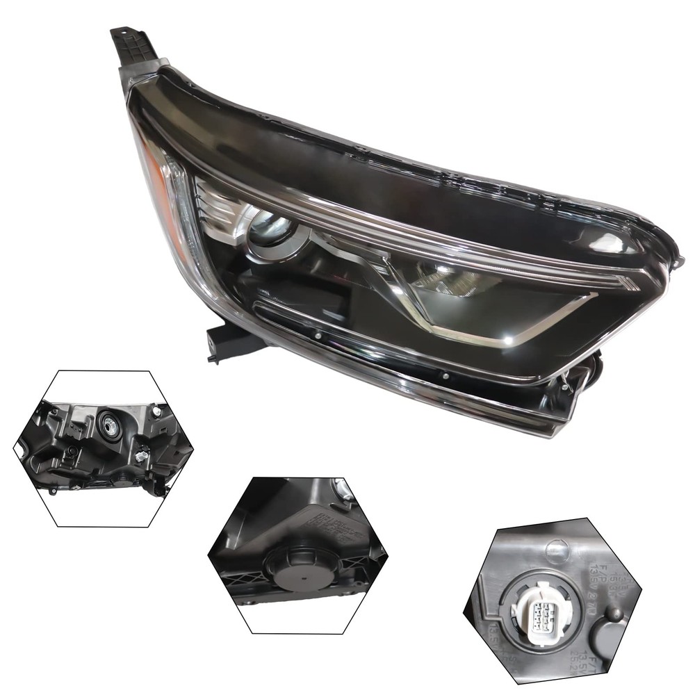 Headlights for CRV 2017-2021 Front Halogen Right Passenger Side