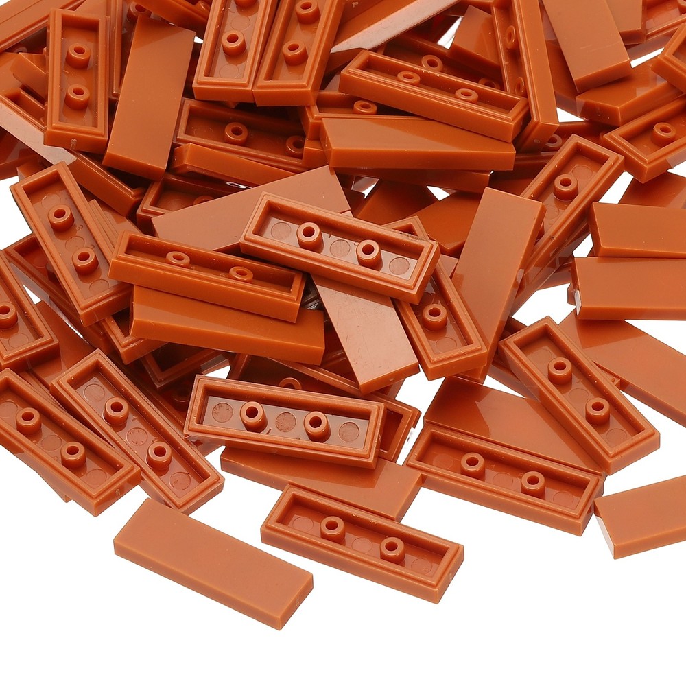 122 Pcs 1x3 Square Coffee Flat Blocks Bulk for Building Floor