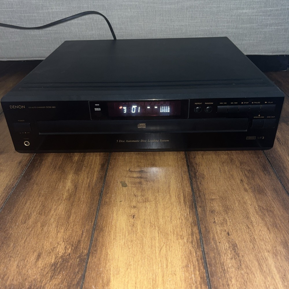 Denon DCM-380 5 Disc CD Compact Disc Changer Player No remote