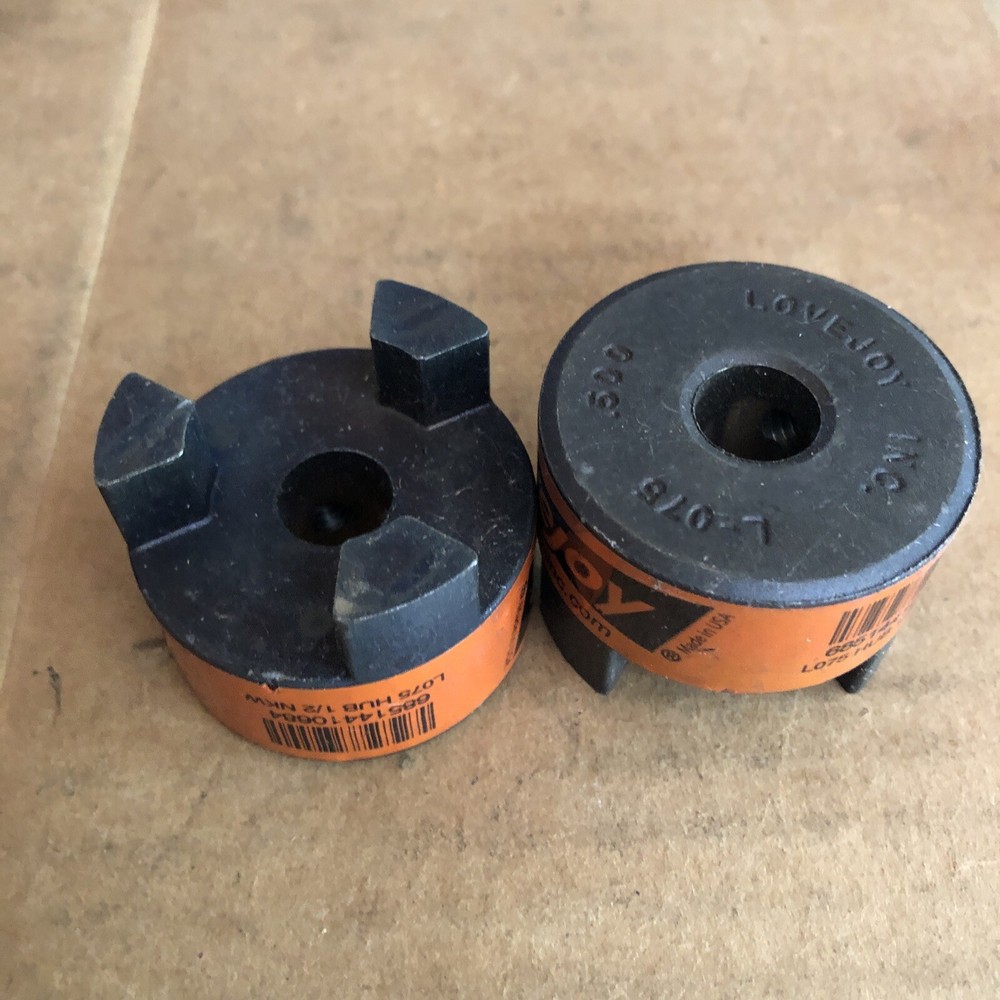 L075 .500 Flexible Coupling Coupler Set Without Spider