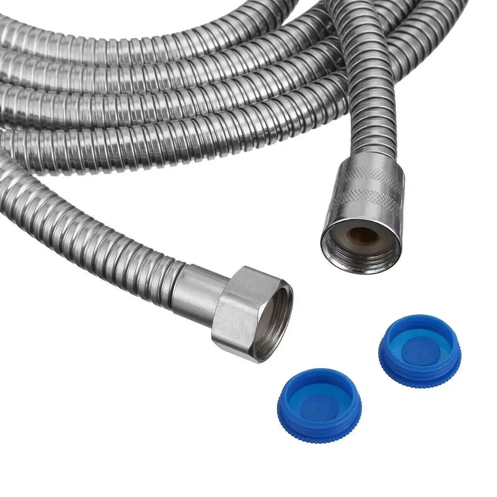 Chrome 10FT Long Shower Hose For Head Handheld Spray High Pressure Adjustable