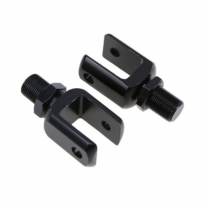 2pcs Universal Motorcycle Shock Absorber Adapter Fork Adapter Black Aluminum
