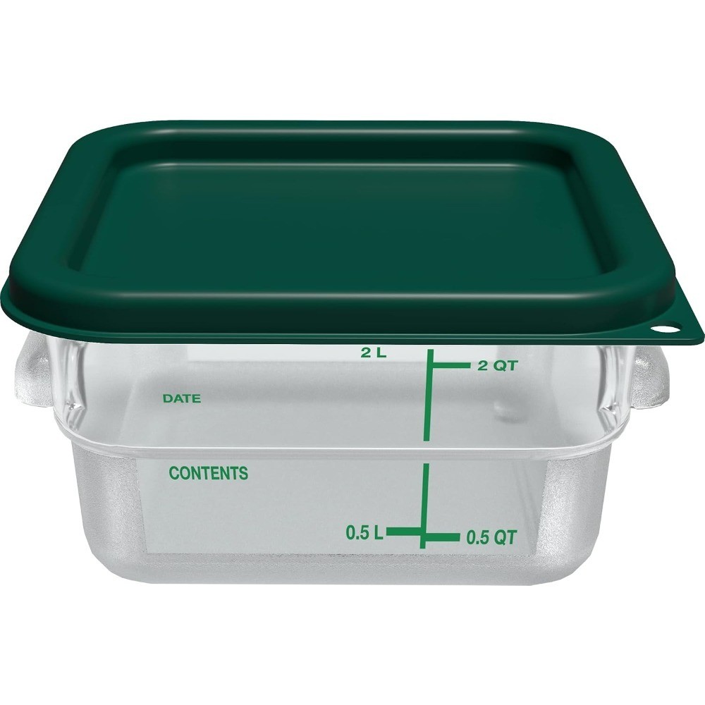 Square Food Storage Container Lid Stackable Design for Catering Buffets