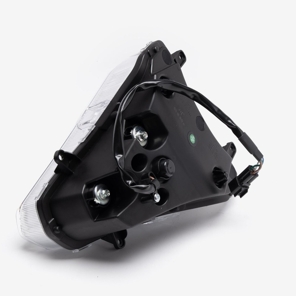 LED Headlight Assembly for ZS125-39-E5 ECE Compliant Halogen Black Powder Coated