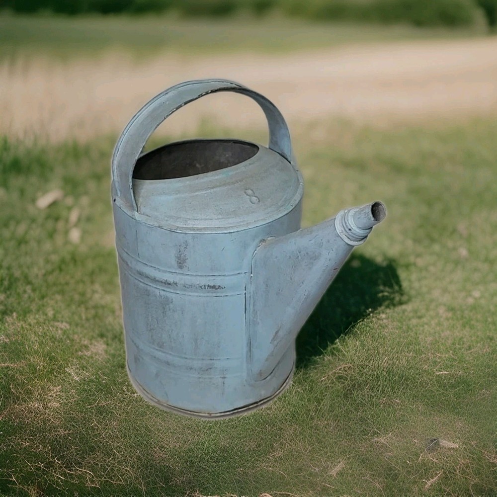 Vintage Rustic Galvanized Watering Can #8