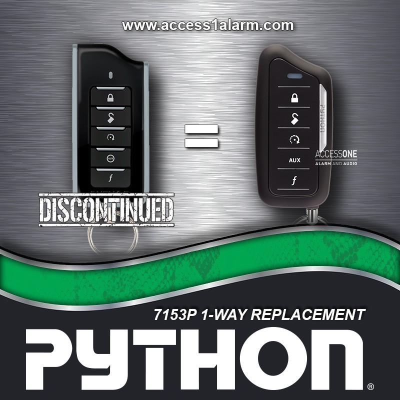 Python 7153P 1-Way 5-Button Remote Control Replacement New 7154P EZSDEI7153