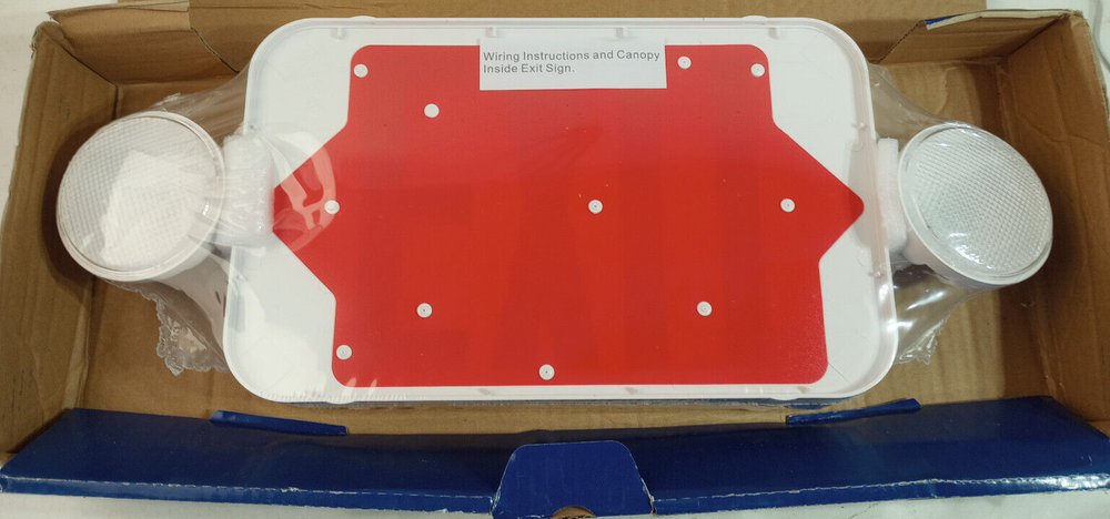 Open Box New Tamlite Exit Combolight LXPC3RWEM Adjustable LED Emergency Lighting