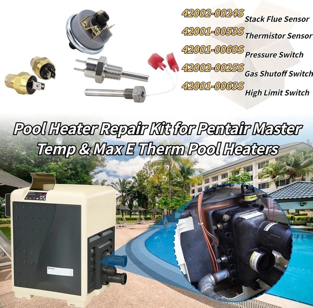 Durable Pool Heater Repair Kit Compatible with Pentair MasterTemp & Max-E-Therm
