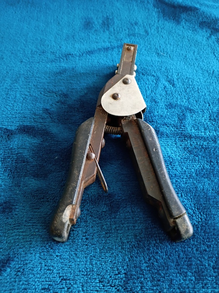 Vintage Bell System Pressed B Stearline Core Solder Crimper.