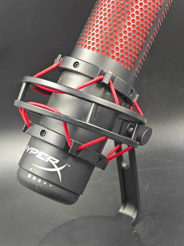 HyperX QuadCast Microphone Black/Red Used Working